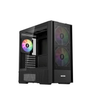 Купить Корпус 1Stplayer AU7-BK, Midi Tower, ATX, Black, 1x3.5*/2x2.5*, USB2.0, USB3.0, RGB в Алматы