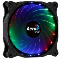 купить Кулер для компьютерного корпуса, AeroCool, Cosmo 12, FRGB, 120мм, 1000&plusmn;10%об.мин,  Molex, Габариты 120х120х25мм, Чёрный в Алматы фото 2