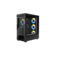 купить Корпус AOC CG450B 4F M-ATX/ITX 1xUSB2.0 1xUSB3.0 1xType-C 1xAudio/Mic Черный AOC-CG450-BF4V1R0UD-G в Алматы фото 3