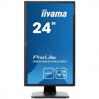 купить Монитор LCD 23.8** 16:9 1920х1080(FHD) MVA, nonGLARE, 250cd/m2, H178&deg;/V178&deg;, 3000:1, 80M:1, 16.7M Color, 4ms, VGA, HDMI, DP, USB-Hub, Height adj, Pivot, Tilt, HAS, Speakers, Swivel, 3Y, Black в Алматы фото 1