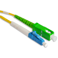 купить Патч Корд Оптоволоконный,, SC/APC-LC/UPC SM 9/125 Simplex 3.0мм 1 м, Жёлтый, Пол. Пакет в Алматы фото 1
