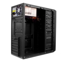купить Корпус JM 032, mITX, mATX, ATX, USB2.0x2, 3,5"x2 2,5"x3,  БП 400W, Черный в Алматы фото 2