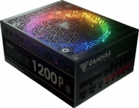 купить Блок питания ПК 1440 W GAMDIAS CYCLOPS X1-1200P 80PLUS PLATINUM <1200W, RGB, APFC,135mmFAN> в Алматы фото 2