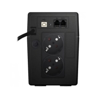 купить UPS Volta Active 650 LED, 360W, 12V/7Ah, 2 розет., LED,  AVR, USB, RJ-45,  Black в Алматы фото 2