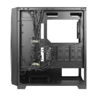 купить Компьютерный корпус DF700 FLUX, white, 3*120mm ARGB, 2*120mm black fans, ATX midi tower (w/o PSU) в Алматы фото 2