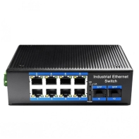 Купить Коммутатор индустриальный гигабитный 8-портовый CUDY IG1008S2P 8+2 Port Aluminum Industrial PoE Switch Алматы