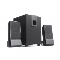 купить Акустическая система, Microlab, M100 (MKII) 2.1, 10Вт(2,5Вт *2 5Вт), Вход 3,5 MiniJack, Выход RCA, Чёрный в Алматы фото 2