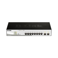 Купить D-Link DGS-1210-10P Коммутатор 8-порт10/100/1000 + 2 комбо-портами 1000Base-T/SFP  PoE Алматы