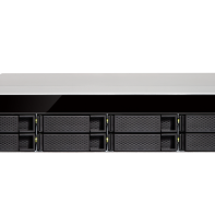 купить Сетевой RAID-накопитель, Qnap TS-832XU-RP-4G, 8 отсеков 3,5*/2,5*, 2 порта 10 GbE SFP+, стоечное исполнение, 2 блока питания. ARM Cortex-A57 Annapurna Labs AL-324 1,7 ГГц, 4 ГБ DR4. Направляющие в комплект поставки не входят. в Алматы фото 1