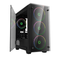 купить Корпус ПК без БП GameMax Mini Stratos H609 <MATX, 4х120, 411,5х193х415mm> в Алматы фото 4