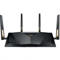 купить Двухдиапазонный игровой маршрутизатор ASUS RT-AX88U стандарта Wi-Fi 6 (802.11ax)/MU-MIMO/OFDMA/AiProtection/WTFast в Алматы фото 1