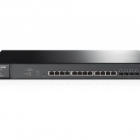 купить Коммутатор Smart 10GbE 12-портовый Tp-Link T1700X-16TS <12 100/1000/10GBase-T RJ45, 4 10G SFP  Slots, 320Gbps> в Алматы фото 1