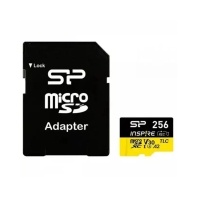 купить MemoryCard microSDXC 256GB, Silicon Power SP256GBSTXLA2V1NSP, Class 10, + adapter SD в Алматы фото 1