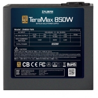 купить Блок питания Zalman TeraMax 850-TMX (850W), 100-240VAC, 90%, 80+ Gold, aPFC, 120мм, MB(18+10), 2xCPU в Алматы фото 3