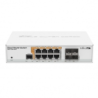 Купить Сетевой коммутатор MikroTik CRS112-8P-4S-IN 8xGigabit LAN with PoE, 4SFP, Router OS L5, desktop case Алматы