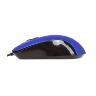 купить Мышь Gembird MOP-400-B, USB, синий, бесшумный клик, 2 кнопки, 1000 DPI,  soft-touch, 1.45м, блистер в Алматы фото 4