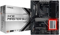 купить Материнская плата ASRock X470 MASTER SLI, Socket AM4, 4xDDR4 (3466+ OC), 6xSATA3, 1xUM2, 1xM.2, 2xPCIe3.0x16, 4xPCIe2.0x1, NVIDIA&reg; Quad SLI&trade;, AMD Quad CrossFireX&trade;, 1xHDMI, 8xUSB3.1, 1xPS2, RGB, ATX. Технология AMD StoreMI technology &laquo;объединяет&raquo; SSD  в Алматы фото 1