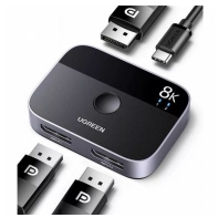 купить Сплиттер-переключатель 8K 4K Ugreen CM665 DisplayPort Bi-directional Switch 15708 в Алматы фото 2
