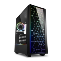 Купить Корпус ПК без БП Sharkoon RGB LIT100 <ATX, 2x3.5, 6x2.5, 2xUSB 3.0, 1xUSB 2.0, Audio, 436*206*481mm> Алматы