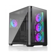 Купить Корпус Raijintek ATREUS BT4, Midi-Tower, TG, 4x120mm ARGB, 2xUSB-A 3.0 + 1xUSB Type-C , E-ATX, ATX, mATX, mITX Black Алматы