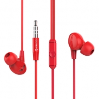 купить Наушники-вкладыши ORICO SOUNDPLUS-RP1-RD <3.5mm, 1.2M, Red> в Алматы фото 1