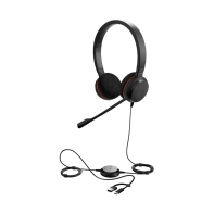 купить Гарнитура Jabra Evolve 20, для компьютера, накладные, проводные, черный [4999-823-169] в Алматы фото 2