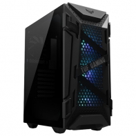 Купить Кейс ASUS TUF Gaming GT301, ATX/micro ATX/Mini ITX, USB 3.1, 3x120mm AURA RGB, без Б/П, Чёрный Алматы