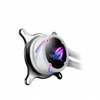 купить СЖО ASUS ROG STRIX LC II 360 ARGB WE, AIO, 120mm fan, ARGB, 1700 socket, WHITE, BOX в Алматы фото 2