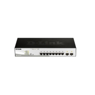 купить Switch 8 port D-Link DGS-1210-10MP/F3A, 8x10/100/1000 Мбит/с, 2xGigabit Ethernet SFP в Алматы фото 2