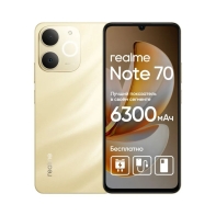 Купить СМАРТФОН REALME RMX5313 (NOTE 70) 4 + 128 ГБ ЦВЕТ:ЗОЛОТОЙ Алматы
