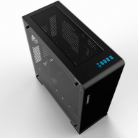 купить Корпус ПК без БП GameMax M909 Vega Black Temp Glass<ATX, 1х120mmRGB, 5x3,5, 4x2,5, 1 x HD Audio,  210x516x491mm> в Алматы фото 1