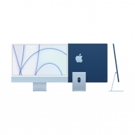 купить 24-inch iMac with Retina 4.5K display: Apple M1&nbsp;chip with 8-core CPU and 8-core GPU, 512GB - Blue, Model A2438 в Алматы фото 1