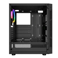 купить Корпус Wintek Light JX188-7-B TG, ATX/Micro ATX, USB 1*3.0/2*2.0, HD-Audio Mic, 0,5 mm, 1*12cm fRGB в Алматы фото 3