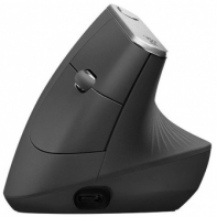 купить Мышь беспроводная Logitech MX Vertical (400-4000 dpi, Bluetooth, 2.4 GHz/USB-ресивер (Logitech Unifying®), 4 настраиваемые кнопки, перезаряжаемая литий-полимерная батарея (240 мА·ч)) в Алматы фото 1
