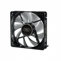 купить Кулер для компьютерного корпуса, Deepcool, WIND BLADE 120, 120мм, 1300&plusmn;10%об.мин, 3pin, Габариты 120х120х25мм, Черный с голубой подсветкой в Алматы фото 1