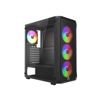 Купить Корпус Wintek Tornado Pro PS195-B-M TG, ATX, USB 1*3.0/2*2.0, HD Mic, 0,5mm, 4*12cm ARGB, Black Алматы