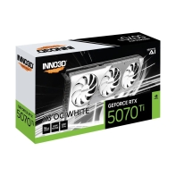 купить Видеокарта Inno3D GeForce RTX5070 Ti X3 OC WHITE 16G GDDR7 256-bit 1xHDMI 3xDP N507T3-16D7X-176068W в Алматы фото 2