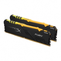 купить Модуль памяти Kingston HyperX Fury RGB HX432C16FB3AK2/64  DDR4 DIMM 64Gb KIT 2x32 3200 MHz CL16 в Алматы фото 1