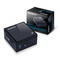 купить 001_ Мини ПК, Gigabyte, BRIX GB-BACE-3000, Intel Celeron N3000, Возможность установки 2,5-дюйм жесткого диска, 1xSO-DIMM DDR3L 1066/1600, LAN, HD Graphics, 1xPCIe M.2, 1xHDMI, 1xD-SUB, 1xMicroSD в Алматы фото 1