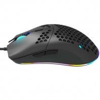 купить CANYON,Gaming Mouse with 7 programmable buttons, Pixart 3519 optical sensor, 4 levels of DPI and up to 4200, 5 million times key life, 1.65m Ultraweave cable, UPE feet and colorful RGB lights, Black, size:128.5x67x37.5mm, 105g в Алматы фото 3