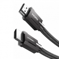 Купить Кабель Ugreen HD135 HDMI M/M Round Cable Zinc Alloy Shell Braided, 3m, Gray, 80602 Алматы