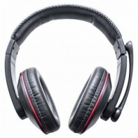 купить Наушники, Delux, DLH-868, Микрофон, Чёрно-Красный в Алматы фото 2