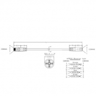 купить Hyperline PC-LPM-UTP-RJ45-RJ45-C5e-3M-LSZH-GY Патч-корд U/UTP, Cat.5e (100% Fluke Component Tested) в Алматы фото 2