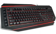 купить Клавиатура, Delux, DLK-9500UB, Игровая, 3-х уровневая подсветка подклавиш, Защита от случайного пролива воды/кофе, Мультимедиа клавиши, Кол-во стандартных клавиш 104, USB, Чёрный в Алматы фото 2