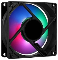 купить Кулер для компьютерного корпуса, AeroCool, Frost 8, FRGB, 80мм, 1500±10%об.мин,  Molex 3pin, Габариты 80х80х25мм, Чёрный в Алматы фото 3