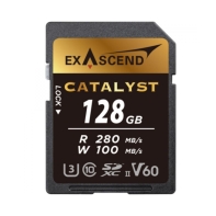Купить Карта памяти SD Exascend Catalyst, 128Gb, SDXC II, UHS-II (V60), R280/W100 EX128GSDV60 Алматы