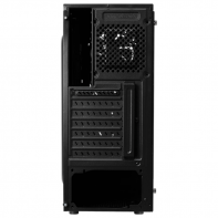 купить Компьютерный корпус, Aerocool, SI-5200 Frost, ATX/Micro ATX, USB 1*3.0/2*2.0, HD-Audio Mic, Кулер 3*12см FRGB, Высота процессорного кулера до 154 мм, Стеклянная боковая пакель,Толщина 0,5мм, Без Б/П, Чёрный в Алматы фото 3