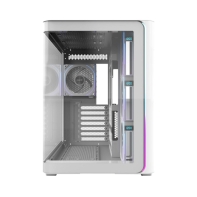 купить Корпус FSP M580-WP, Panoramic ATX Mid Tower, ATX(BTF), M-ATX, Mini-ITX, USB3.0 x 2, Type-C, Curved Glass, White в Алматы фото 2