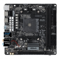 купить Материнская плата ASRock A320M-ITX AM4 2xDDR4 4xSATA3 M.2 2xHDMI M-ITX в Алматы фото 2