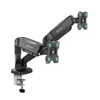 Купить Настольное крепление для 2-x мониторов Onkron G160, 13*-32*,VESA 75x75/100x100,до13кг(2х6.5кг),Black в Алматы